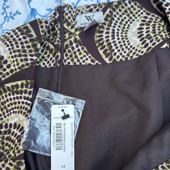 Worthington Black and White Geometric Pencil Skirt - Picture 6 of 7